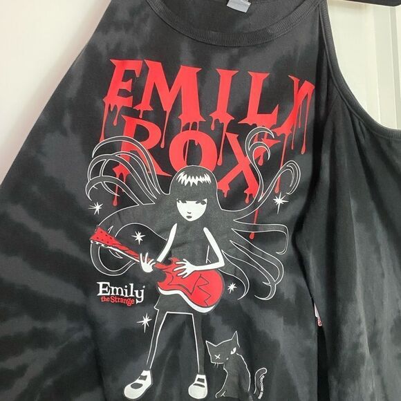 Torrid Emily The Strange Cold Shoulder Sweatshirt, lightweight size 3X NWT - Picture 9 of 16